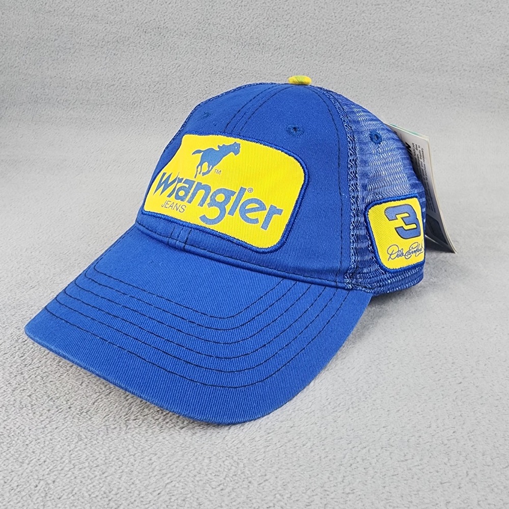 Dale Earnhardt Sr #3 Wrangler Jeans NASCAR Chase Authentics Mesh Trucker Hat NWT